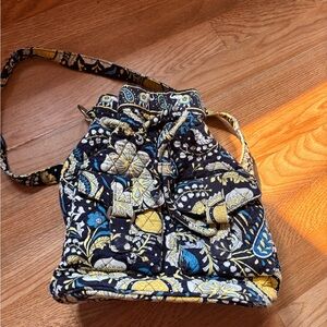 Vera Bradley Blue and Yellow Floral Backpack
